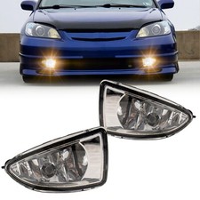Fog Lights Assembly Compatible With Honda Civic 24dr Em2es1es2 2004-2005
