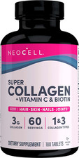 Super Collagen with Vitamin C and Biotin, Skin, Hair and Nails Supplement, In...