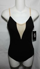 Black Dance Ballet Leotard/Nylon Cotton Mesh/Breathable/