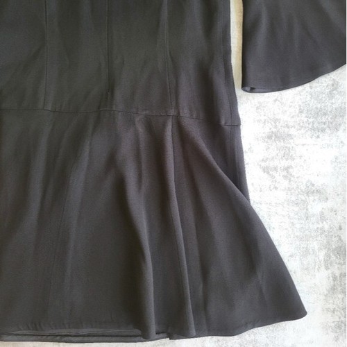 Ramy Brook Evette Dress Women's Size 6 Black Mini Event Formal Cold Shoulder - Picture 7 of 16