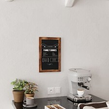 Canterbury 11" x 17" Torched Wood Wall Mount Magnetic Chalkboard Sign, Hangin...