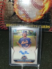 2023 Bowman Chrome Daiverson Gutierrez Auto 1st Mets Prospect CPA-DG