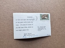 Turkey 1953 PPC +NBC Newsfilm to TIME +Istanbul Real Photo Card +Big Story of Yr