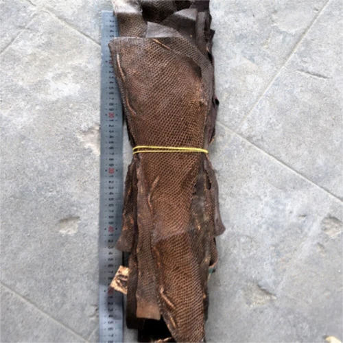 2xGenuine Salmon Fish Skin Leather Salmon Fish Hide Material Leather Craft Pelt - Picture 10 of 43