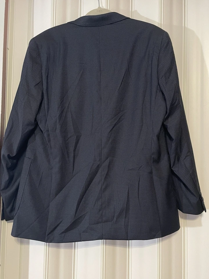 Tailorbyrd Para Hombres•42R•Azul•Abrigo Deportivo Geométrico Blazer Traje Chaqueta Forrado de Cachemira Foto 2 de 4