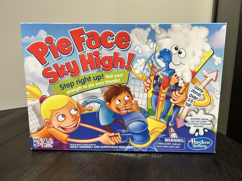 Hasbro Gaming Pie Face Sky High Game, Ages 5 and up. 2 Players