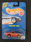 Vintage 1990 Hot Wheels Porsche 930 #8 Blue Card Sealed Porsche Turbo Rare