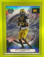 BRYCE UNDERWOOD Refractor 2025 Bowman Football Best University #100 Wolverines