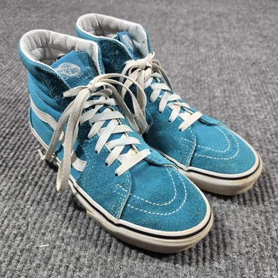 Vans Sk8 Hi Shoes Mens Size 7.5 Blue White‎ Suede Canvas Skate High Top Classic Vans Sk8 Hi Shoes Mens Size 7.5 Blue White Suede Canvas  main image 3