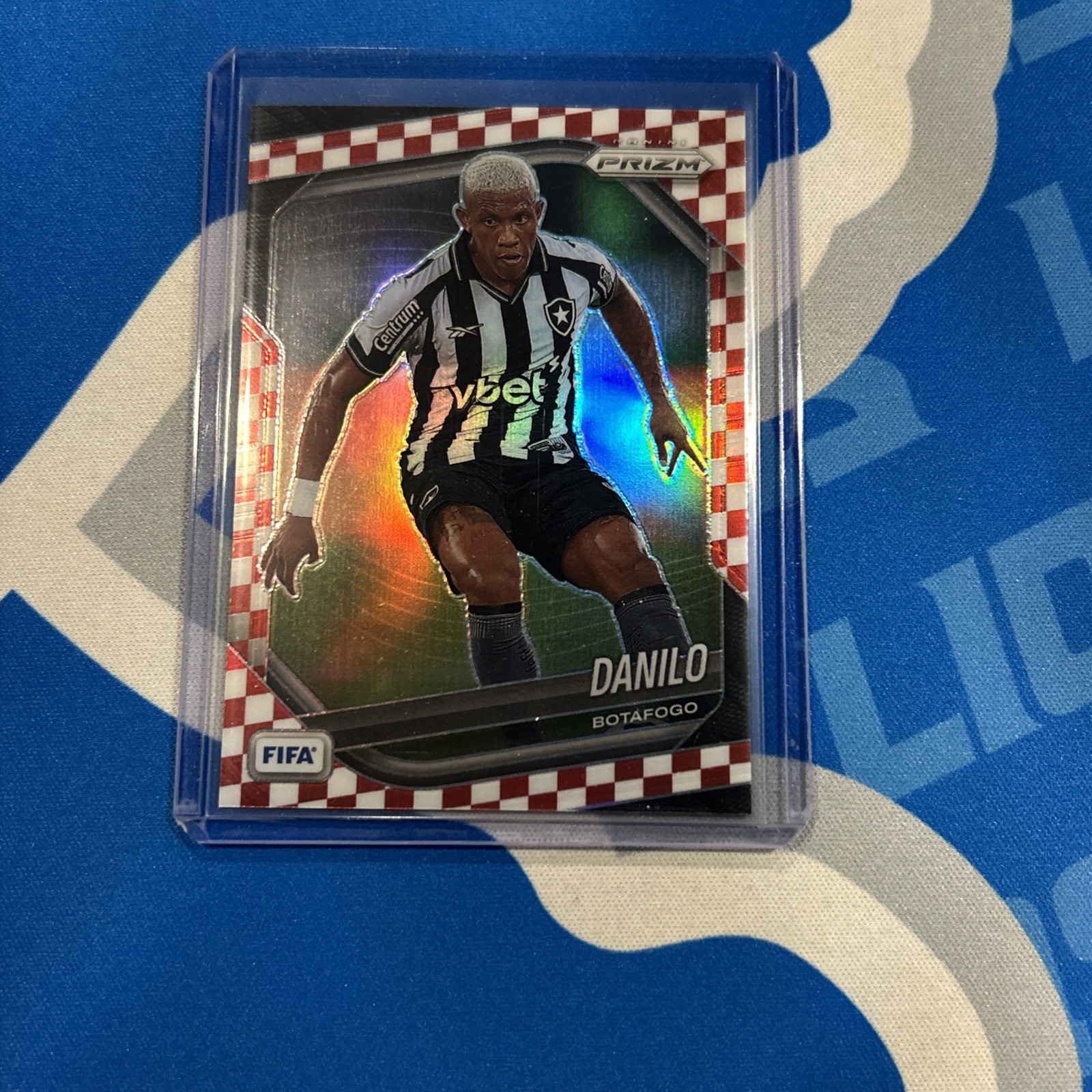 2025-26 Panini Prizm FIFA Soccer Danilo Red and White Checkerboard SSP