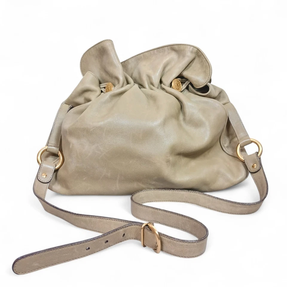 Gucci Shoulder Bag Crossbody Drawstring USED Italy - Image 2 of 4