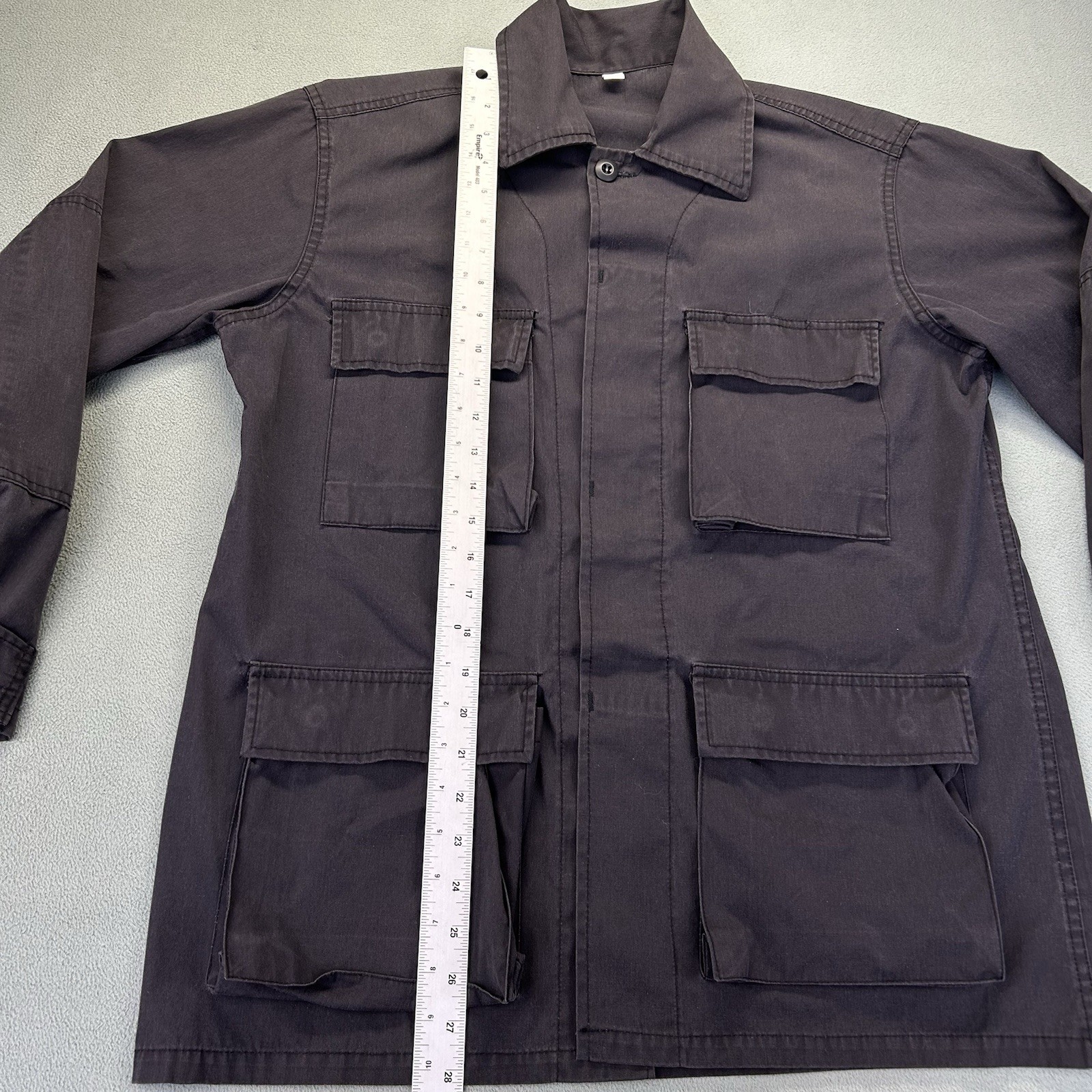 Vintage US Military Black Field Jacket Medium Utility Combat 70s 80s thumbnail 5