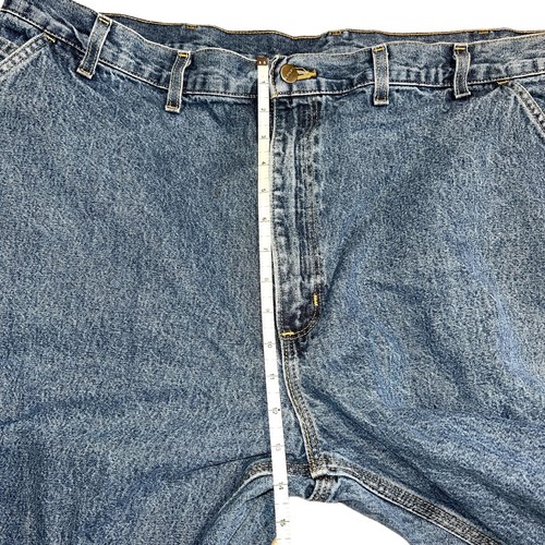 Carhartt Herren 46x30 Blue Jeans Denim Work Farmer Carpenter Jeans DISTRESSED - Bild 3 von 5