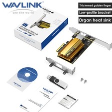 WAVLINK 10G PCIe Network Card RJ45 Ethernet Network Adapter for Windows/Linux