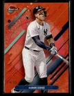 2025 Finest #205 Aaron Judge Orange Refractors #/15 Card New York Yankees