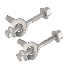 2x Control Arm Alignment Camber Adjusting Eccentric Bolt Nut Washer Acc