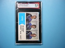 1974/75 O-PEE-CHEE HOCKEY CARD WHA #1 HOWES GORDIE HOWE MARK MARTY KSA 8.5 OPC