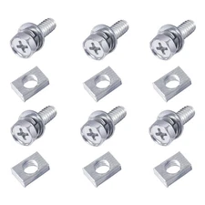 QIATOL 6 PCS Bolts and Nuts Kit, Motorcycle Battery Bolts and Nuts, M6x16MM