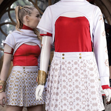 Kids Zombies 4: Dawn of the Vampires Nova Cosplay Costume Adult Top Skirt Set