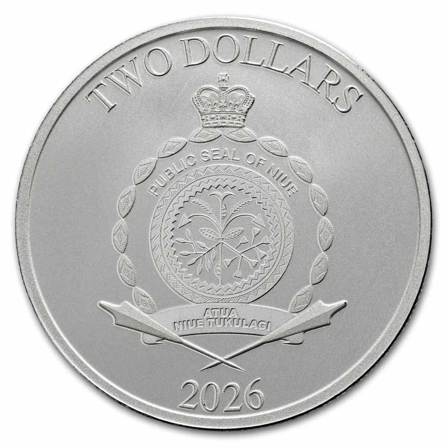 2026 Niue 1 oz Silver $2 Toy Story - Woody & Buzz BU (MD® Single)-Pre-Sale image 4
