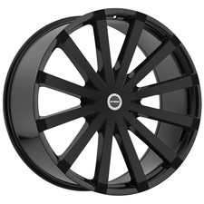 Strada S50 Gabbia 20x8.5 5x4.55x120 35mm Gloss Black Wheel Rim 20 Inch