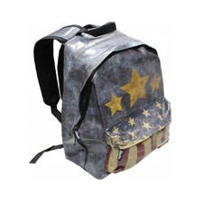 ZAINO UNISEX BANDIERA AMERICA AMERICANO CASUAL 24L ERGONOMICO STELLA BORSA SCUOL