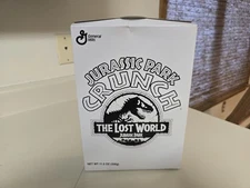 Jurassic Park Crunch The Lost World Prototype Cereal Box 1997 