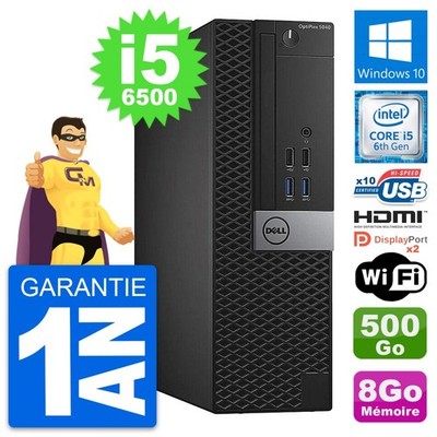 PC Dell Optiplex 5040 SFF Core i5-6500 RAM 8Go Disc * 500Go HDMI Windows 10 Wifi