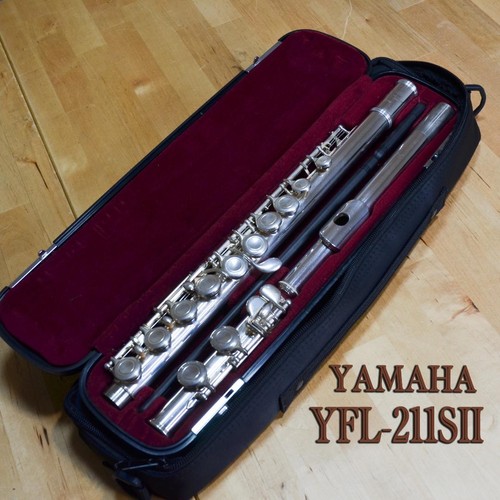 [Good product] YAMAHA YFL-211S Ⅱ flute E mechanism with case