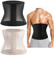 Men Waist Trainer Body Shaper Tummy Girdle Belt Belly Fat Burners Corset S-2XL