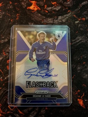 Graeme le Saux Auto Blue Prizm Choice 2021-22 Chelsea Premier League