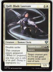 Quill-Blade Laureate // Twofold Intent 27 Secrets of Strixhaven
