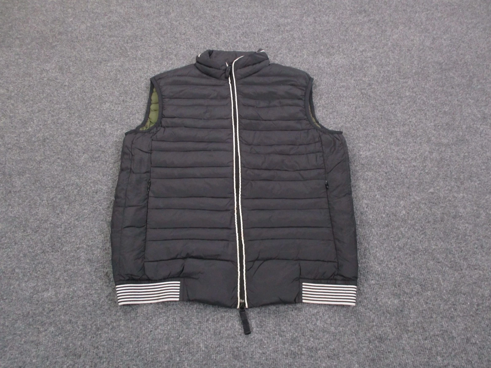 Armani Exchange Vest Jacket Mens XS Black Down Puffer Quilted Camping Hiking