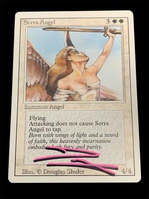 1994 MTG - Revised(3rd) - SERRA ANGEL - Vintage Rare Shadow Signed - NM/M