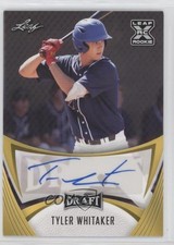 2021 Leaf Draft Base Auto Gold Tyler Whitaker #BA-TW1 Auto 02v3