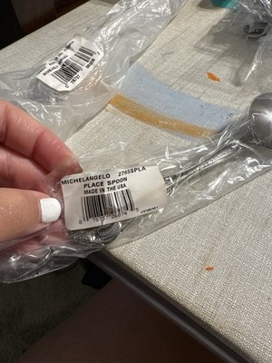 Oneida Michelangelo Place Spoon   18/10 Stainless   New Sealed Flatware