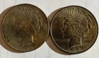 ⭐ 1922 & 1923 US PEACE DOLLAR  ⭐SILVER COINS, XF