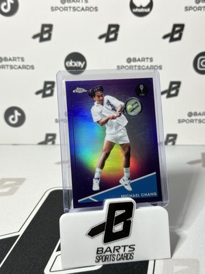 2021 Topps Chrome Tennis Michael Chang Purple Refractor /199 #12