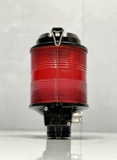 Vintage Tranberg Fiber Red Maritime Lamp Electric Fixture Old Antique Lighting