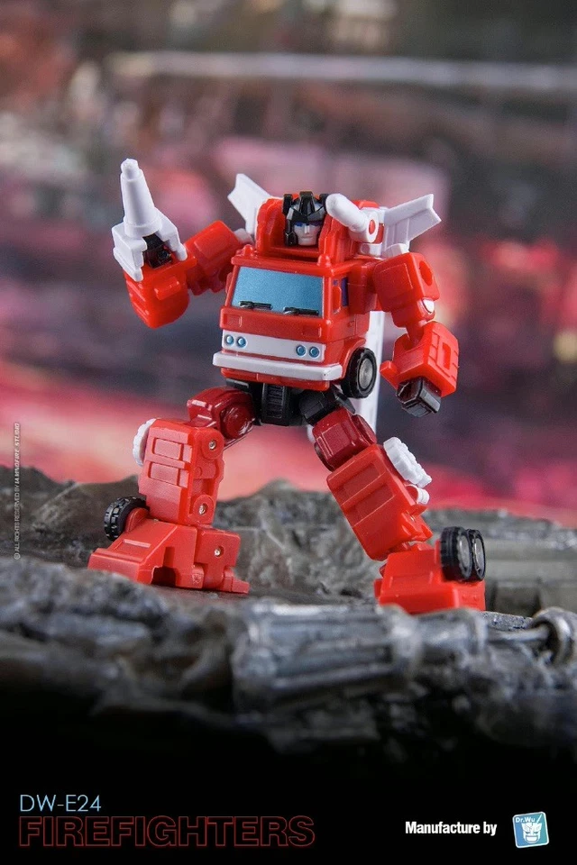 Reissue！DR.WU DW-E24 Firefighters MINI Inferno Pocket Toys Action Figure 5.5cm - Image 2 of 4