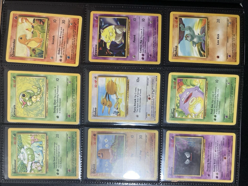 1999 Pokemon Base Set COMPLETE Unlimited Lp/MP NON HOLO Cards #17-102 Lot - Image 4 of 4