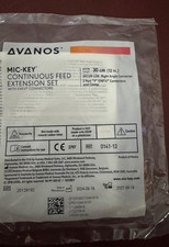 Avanos MIC-KEY Continuous Feed Extension Set ENFit 30cm 12in Y-Port 0141-12