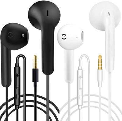 2er Pack Kabelgebundene Ohrhörer In-Ear Kopfhörer mit Mikrofon Geräuschisolierung für Android