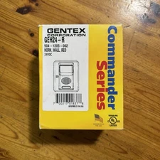 Gentex GEH24-R Commander Wall Mount Fire Alarm Horn Only Red NEW OLD STOCK NOS