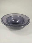 Set of 2  Vintage purple PYREX Mixing Bowls #322 1qt (950 ml)  ,#325 2.5L