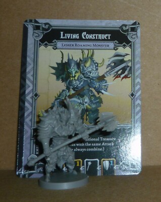 Massive Darkness LIVING CONSTRUCT Kickstarter Exclusive Mini & Cards