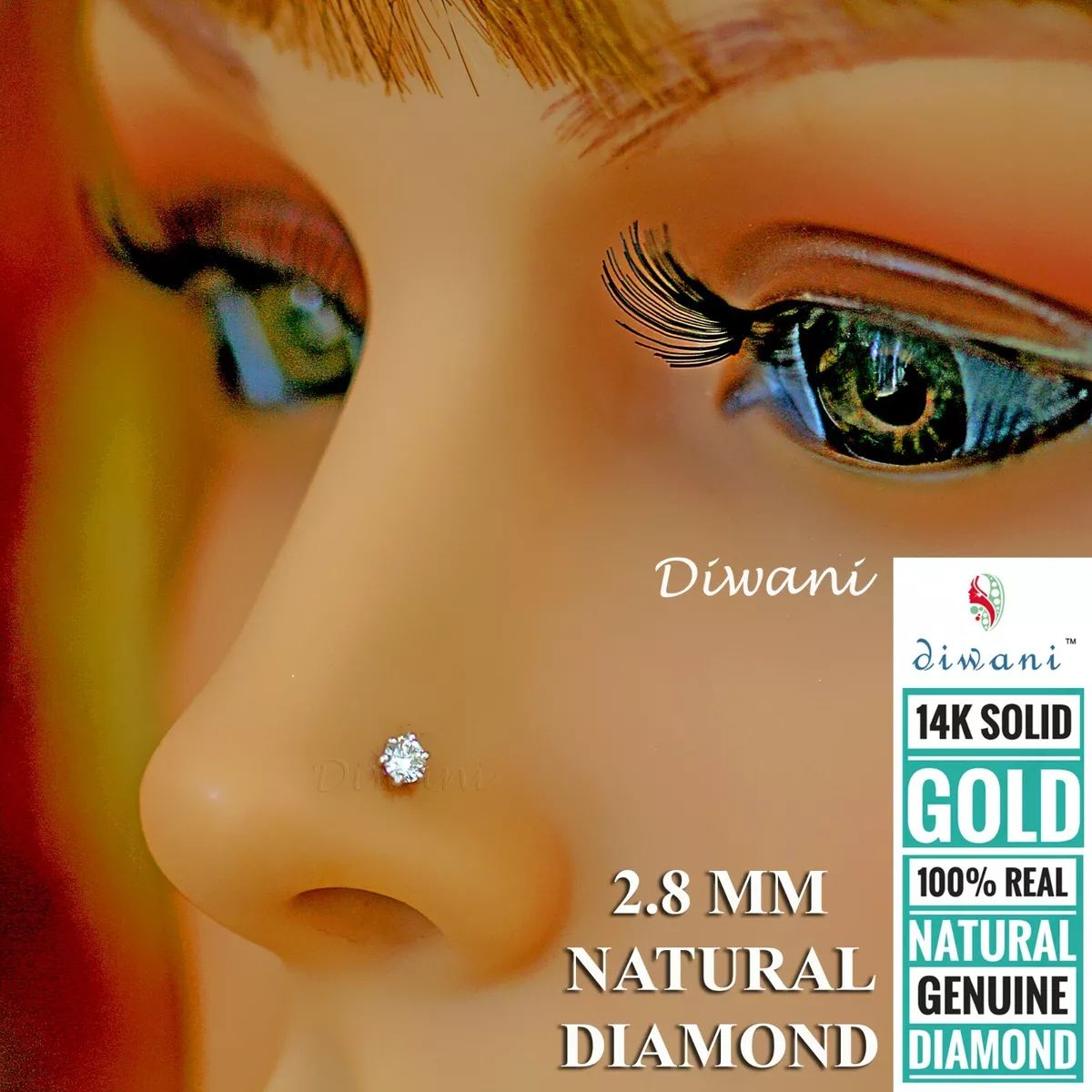 Vvs diamond cheap nose pin