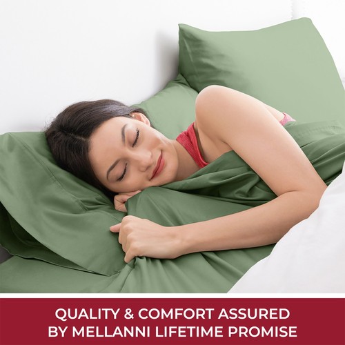 Mellanni 100 % Baumwolle 400 Fadenzahl Bettwäsche Set, tiefe Taschen. 4 Stück - Bild 49 von 64