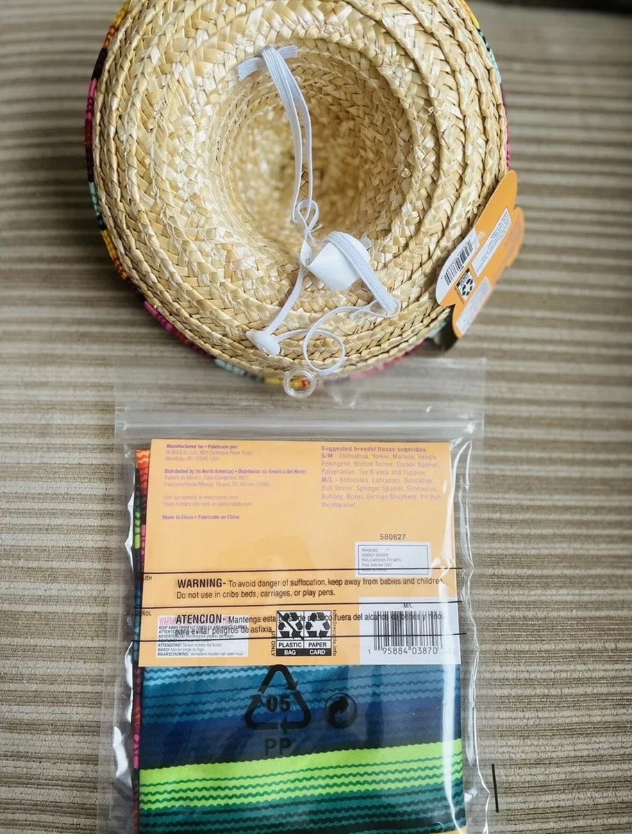 Rubie's Sombrero Pour Chien – Costume Animal – Chapeau Déguisement Pour Fêtes, Carnaval, Anniversaire