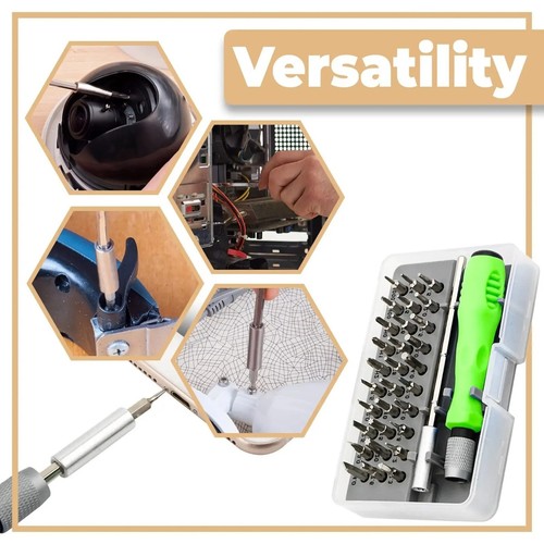 Mini 32-in-1 Precision Screwdriver Set Magnetic Phillips Bits Multifunctional - Picture 4 of 6